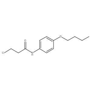 N-(4-butoxyphenyl)-3-chloropropanamide结构式