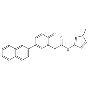 N-(1-methyl-1H-pyrazol-4-yl)-2-[3-(naphthalen-2-yl)-6-oxopyridazin-1(6H)-yl]acetamide Structure