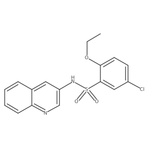 5-chloro-2-ethoxy-N-(3-quinolinyl)benzenesulfonamide Structure