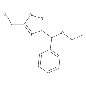 1,2,4-Oxadiazole, 5-(chloromethyl)-3-(ethoxyphenylmethyl)-结构式
