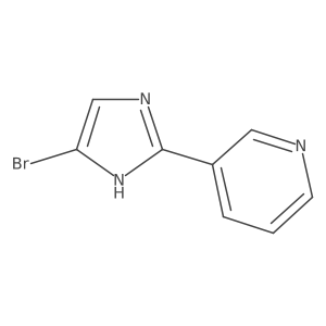 3-(4-bromo-1H-imidazol-2-yl)pyridine结构式