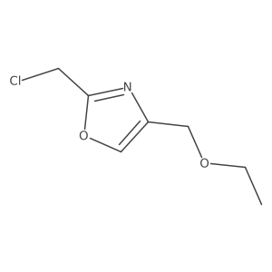 2-(Chloromethyl)-4-(ethoxymethyl)oxazole Structure
