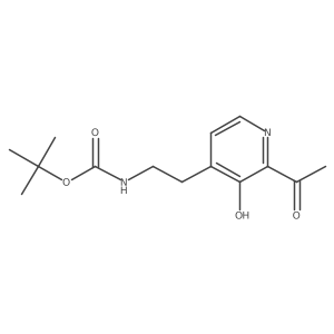 Tert-butyl 2-(2-acetyl-3-hydroxypyridin-4-YL)ethylcarbamate Structure