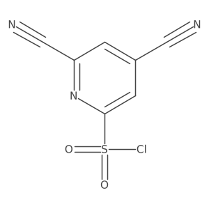 4,6-Dicyanopyridine-2-sulfonyl chloride Structure