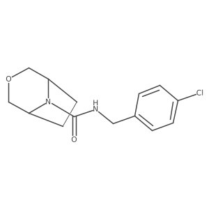 N-[(4-Chlorophenyl)methyl]-3-oxa-8-azabicyclo[3.2.1]octane-8-carboxamide Structure