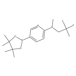 6-[Methyl(2,2,2-trifluoroethyl)amino]pyridine-3-boronic Acid Pinacol Ester结构式