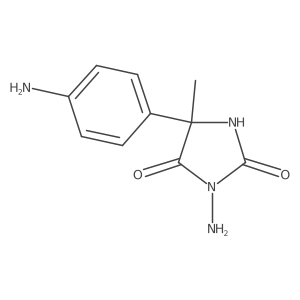 3-Amino-5-(4-aminophenyl)-5-methylimidazolidine-2,4-dione Structure