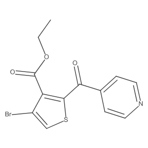 Ethyl 4-bromo-2-isonicotinoylthiophene-3-carboxylate Structure