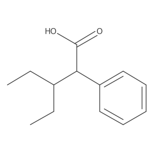 I+/--(1-Ethylpropyl)benzeneacetic acid结构式