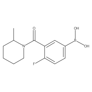 4-Fluoro-3-(2-methyl-1-piperidinylcarbonyl)benzeneboronic acid结构式
