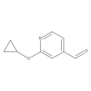 2-Cyclopropoxyisonicotinaldehyde结构式