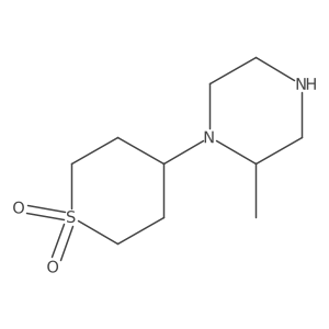 4-(2-Methylpiperazin-1-yl)-1lambda6-thiane-1,1-dione Structure
