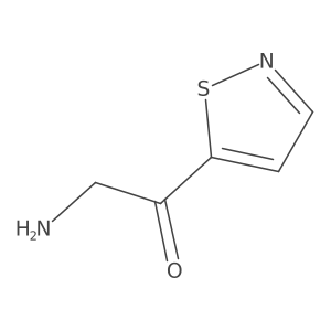 2-Amino-1-(1,2-thiazol-5-yl)ethan-1-one结构式