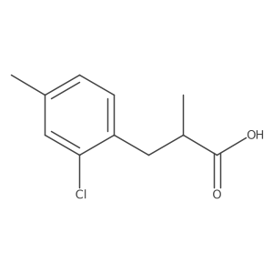3-(2-Chloro-4-methylphenyl)-2-methylpropanoic acid Structure
