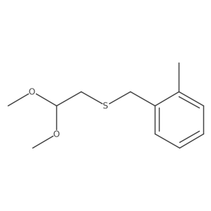 (2,2-Dimethoxyethyl)(2-methylbenzyl)sulfane Structure