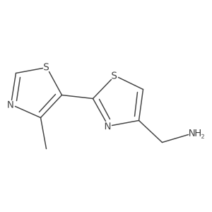 (4'-Methyl-[2,5'-bithiazol]-4-yl)methanamine Structure