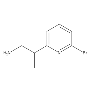 2-(6-Bromopyridin-2-yl)propan-1-amine结构式