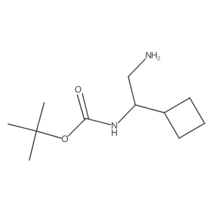 Tert-butyl N-(2-amino-1-cyclobutylethyl)carbamate Structure