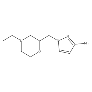 1-((4-Ethylmorpholin-2-yl)methyl)-1h-pyrazol-3-amine结构式