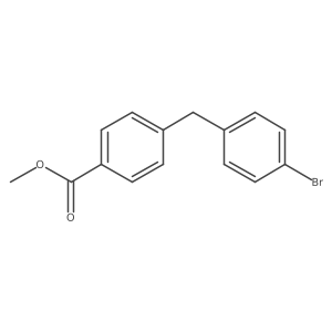 Methyl 4-[(4-bromophenyl)methyl]benzoate结构式