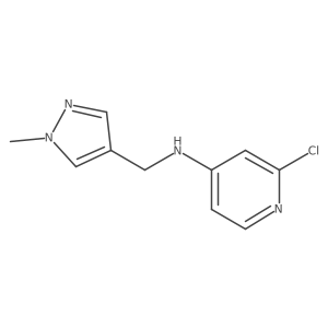 2-chloro-N-[(1-methyl-1H-pyrazol-4-yl)methyl]pyridin-4-amine结构式