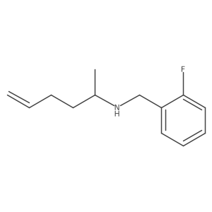 [(2-Fluorophenyl)methyl](hex-5-en-2-yl)amine Structure