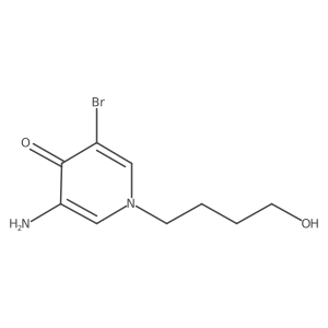3-Amino-5-bromo-1-(4-hydroxybutyl)-1,4-dihydropyridin-4-one Structure