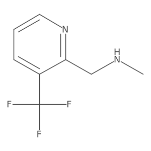 N-Methyl-1-(3-(trifluoromethyl)pyridin-2-yl)methanamine结构式