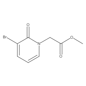 Methyl 2-(3-bromo-2-oxo-1,2-dihydropyridin-1-yl)acetate结构式