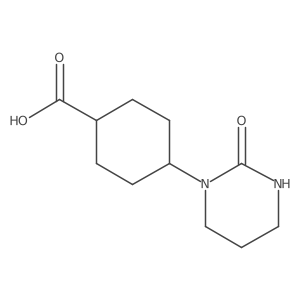 4-(2-Oxo-tetrahydro-pyrimidin-1-yl)-cyclohexanecarboxylic acid Structure