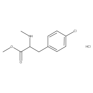 N-Methyl-4-chloro-L-phenylalanine methyl ester HCl结构式