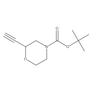 tert-Butyl (R)-2-ethynylmorpholine-4-carboxylate结构式