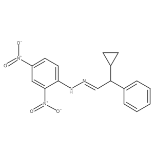 I+/--Cyclopropylbenzeneacetaldehyde 2-(2,4-dinitrophenyl)hydrazone Structure