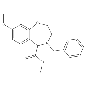 Methyl 4-benzyl-8-methoxy-2,3,4,5-tetrahydro-1,4-benzoxazepine-5-carboxylate Structure