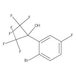 2-(2-Bromo-5-fluorophenyl)-1,1,1,3,3,3-hexafluoro-2-propanol Structure