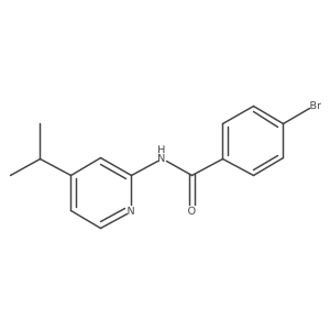4-bromo-N-(4-propan-2-ylpyridin-2-yl)benzamide Structure