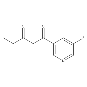 1-(5-Fluoropyridin-3-yl)pentane-1,3-dione结构式