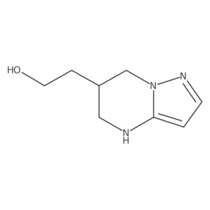 2-{4H,5H,6H,7H-pyrazolo[1,5-a]pyrimidin-6-yl}ethan-1-ol结构式