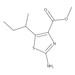 Methyl 2-amino-5-(butan-2-yl)-1,3-thiazole-4-carboxylate Structure