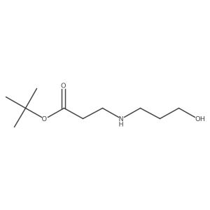 Tert-butyl 3-[(3-hydroxypropyl)amino]propanoate Structure