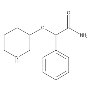 2-Phenyl-2-(piperidin-3-yloxy)acetamide结构式