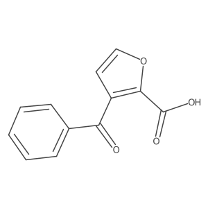 3-Benzoylfuran-2-carboxylic acid结构式