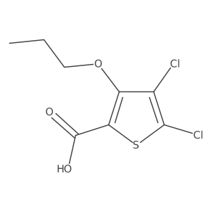 4,5-Dichloro-3-propoxythiophene-2-carboxylic acid结构式