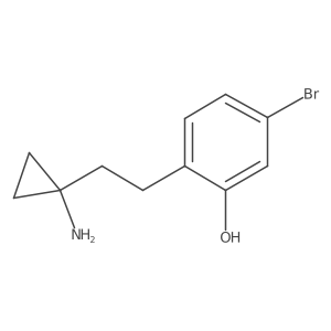 2-[2-(1-Aminocyclopropyl)ethyl]-5-bromophenol结构式