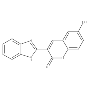 3-(1H-benzimidazol-2-yl)-6-hydroxy-2H-chromen-2-one结构式