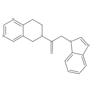 2-(1H-benzo[d]imidazol-1-yl)-1-(7,8-dihydropyrido[4,3-d]pyrimidin-6(5H)-yl)ethanone Structure