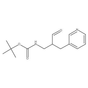 tert-butyl N-[3-oxo-2-(pyridin-3-ylmethyl)propyl]carbamate结构式