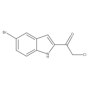 1-(5-bromo-1H-indol-2-yl)-2-chloroethan-1-one结构式