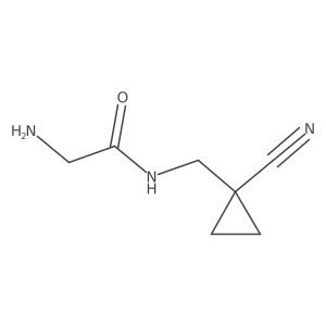 2-Amino-N-[(1-cyanocyclopropyl)methyl]acetamide结构式