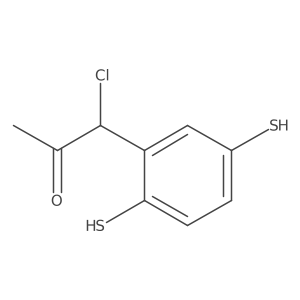 1-Chloro-1-(2,5-dimercaptophenyl)propan-2-one Structure